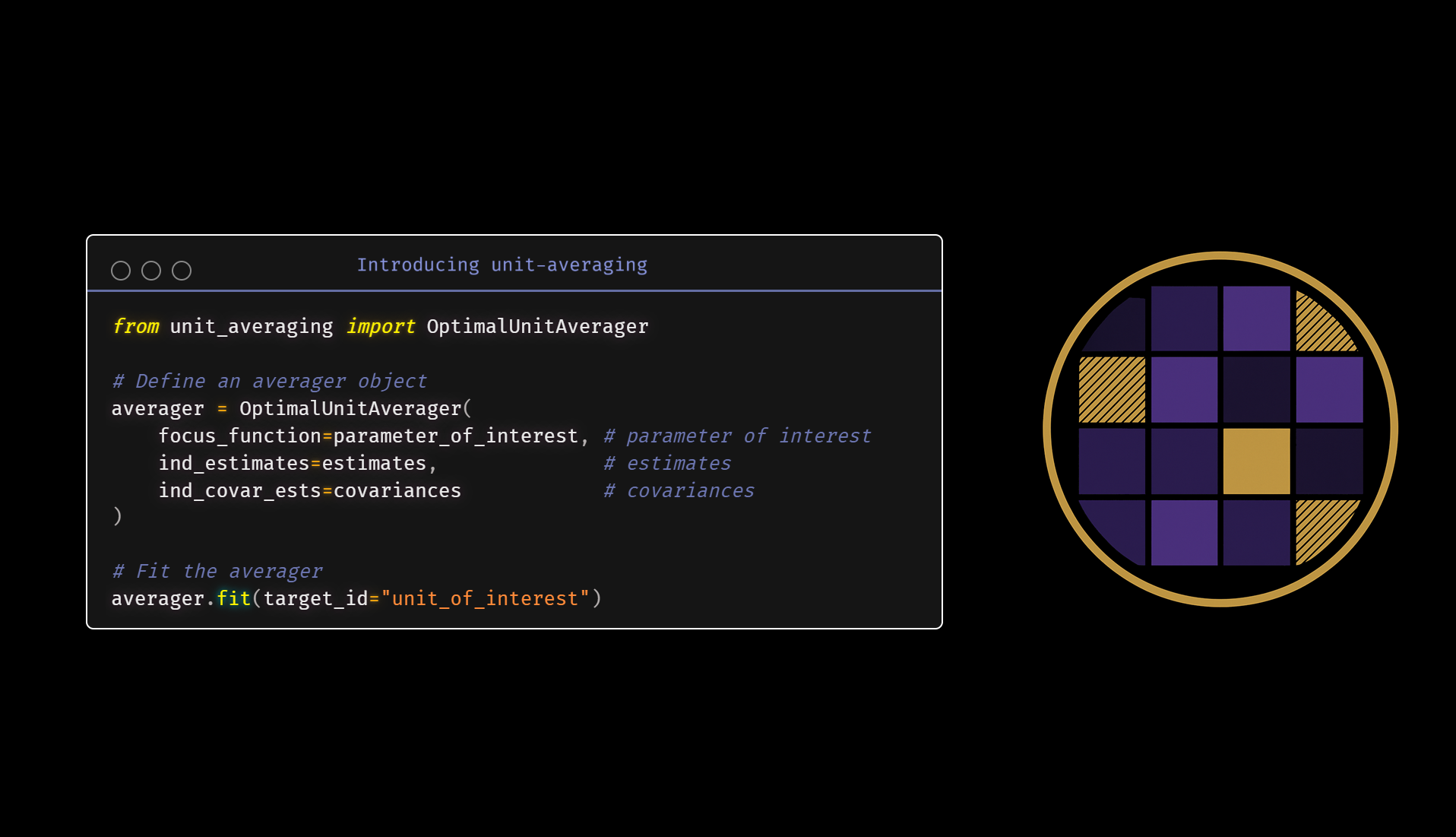 Introducing unit-averaging